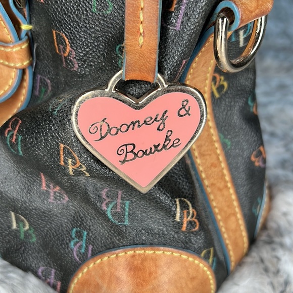 Authentic Dooney & Bourke Monogram Multi-colored Purse - Picture 6 of 8